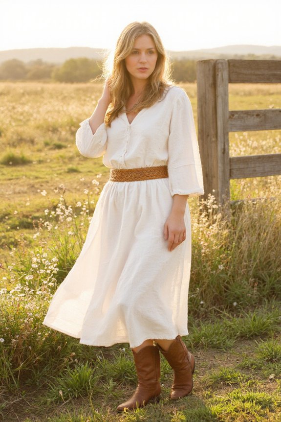 elegant cream linen outfit