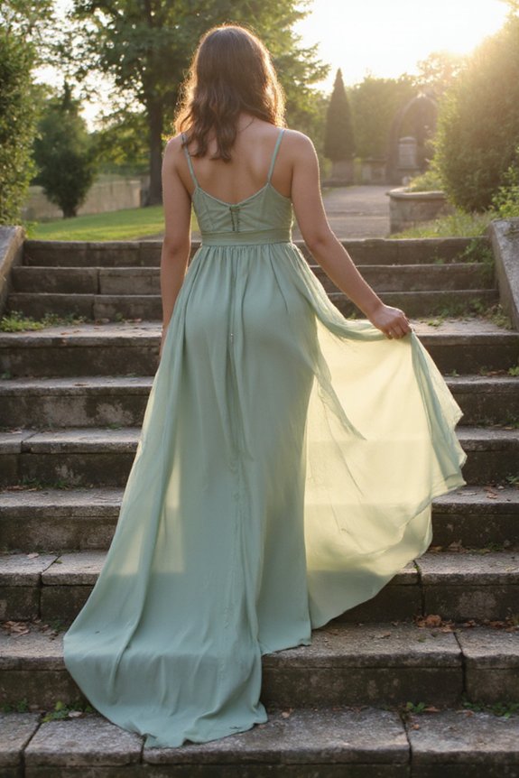 ethereal chiffon dress elegance