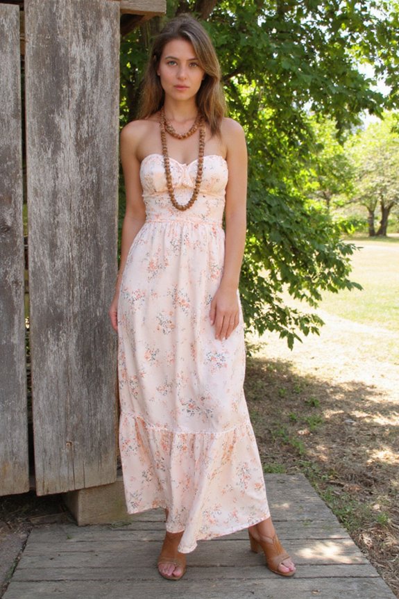 floral maxi dress style