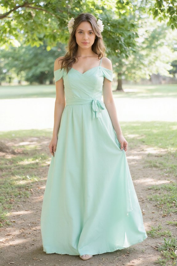 pastel green garden elegance