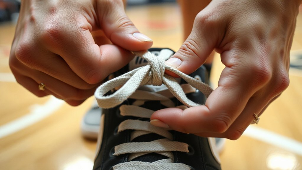 secure laces with confidence