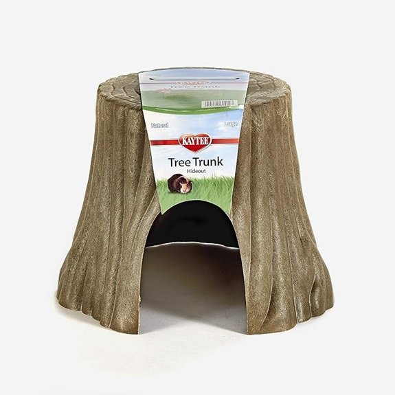 Kaytee Natural Tree Trunk Habitat Hideout for Small Pets